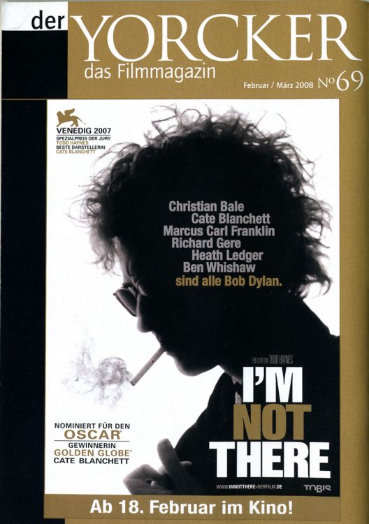 der yorcker das filmmagazin Bob Dylan front cover