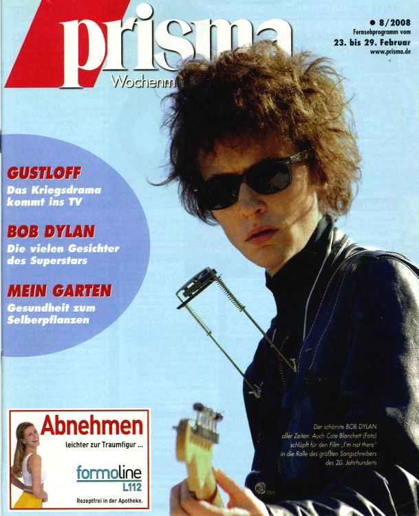 prisma 2008 magazine Bob Dylan front cover