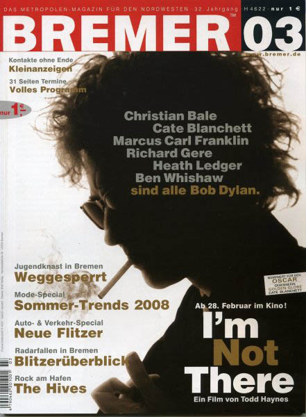 bremer magazine Bob Dylan front cover
