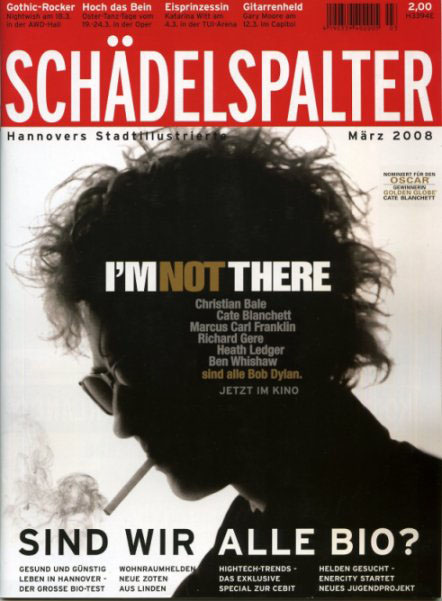 schädelspalter magazine Bob Dylan front cover