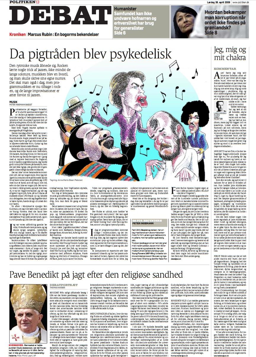 politiken Bob Dylan front cover