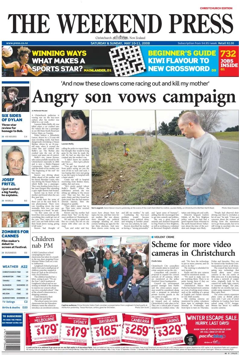 The Press Bob Dylan front cover