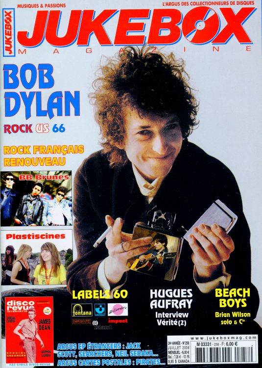 juke box magazine #258  Bob Dylan front cover