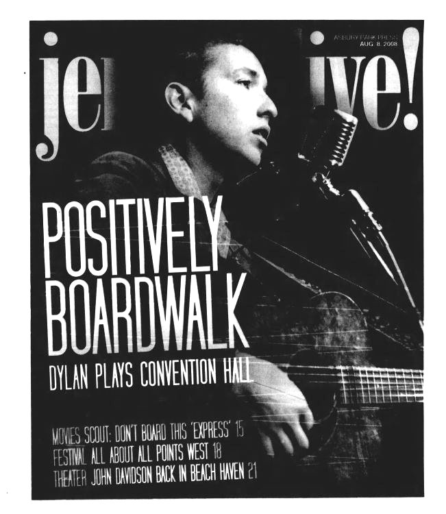 Asbury Park Press Bob Dylan front cover