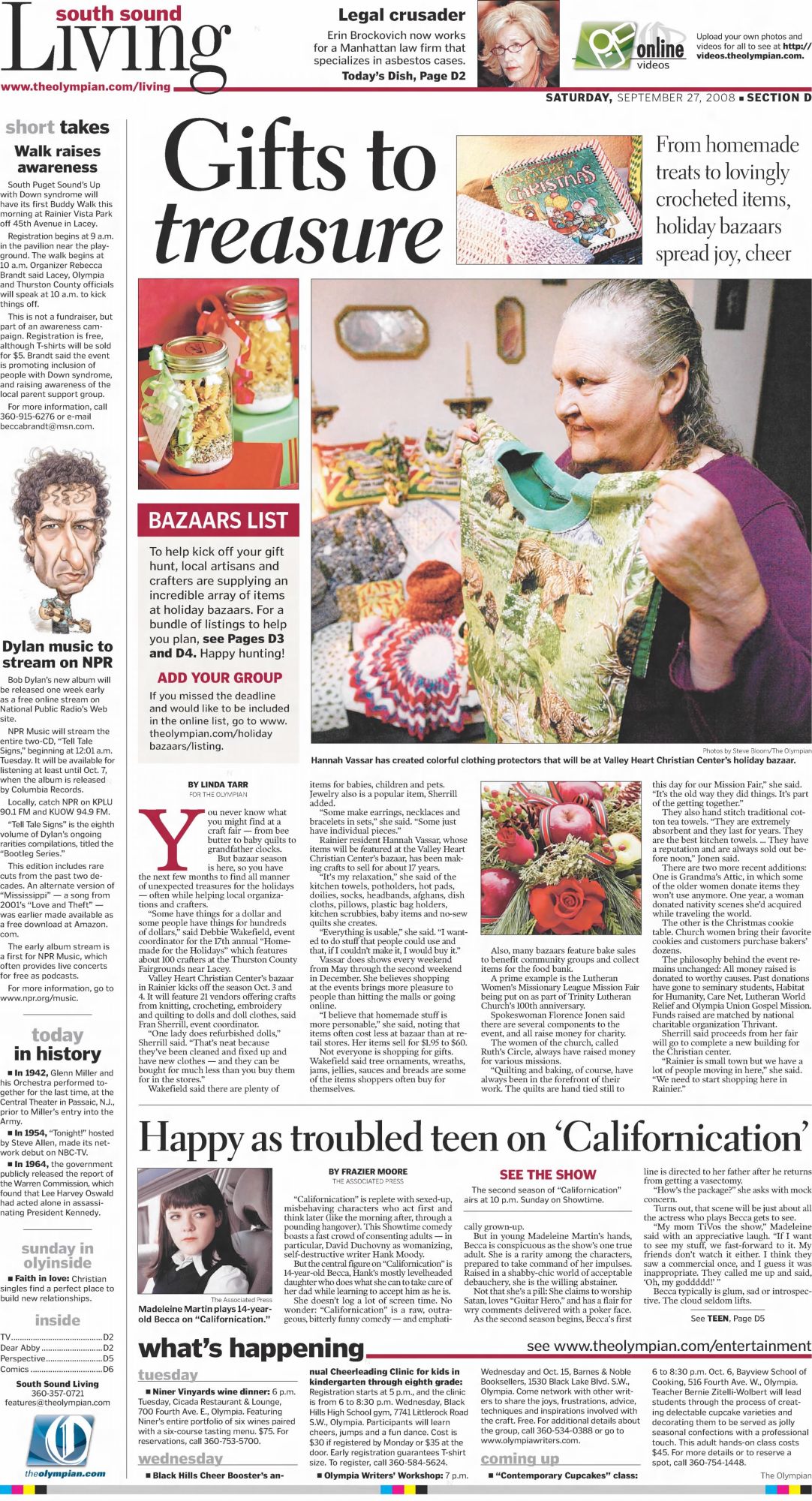 the olympian Bob Dylan front cover