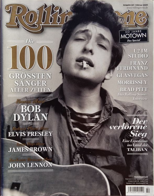 rolling stone magazine germany #167 Bob Dylan front cover