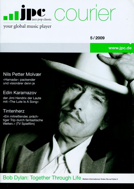 jpc courier 2009 magazine Bob Dylan front cover