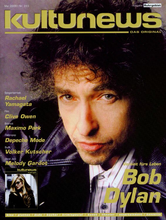 kulturnews magazine Bob Dylan front cover