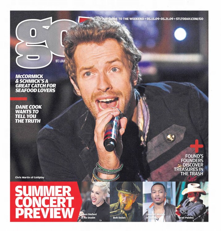 St Louis Post-Dispatch Bob Dylan front cover