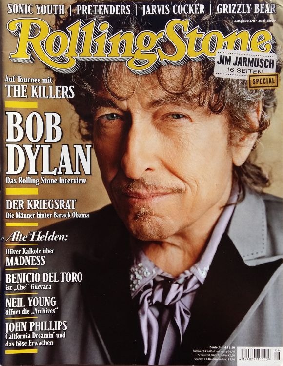 rolling stone magazine #176 germany Bob Dylan front cover