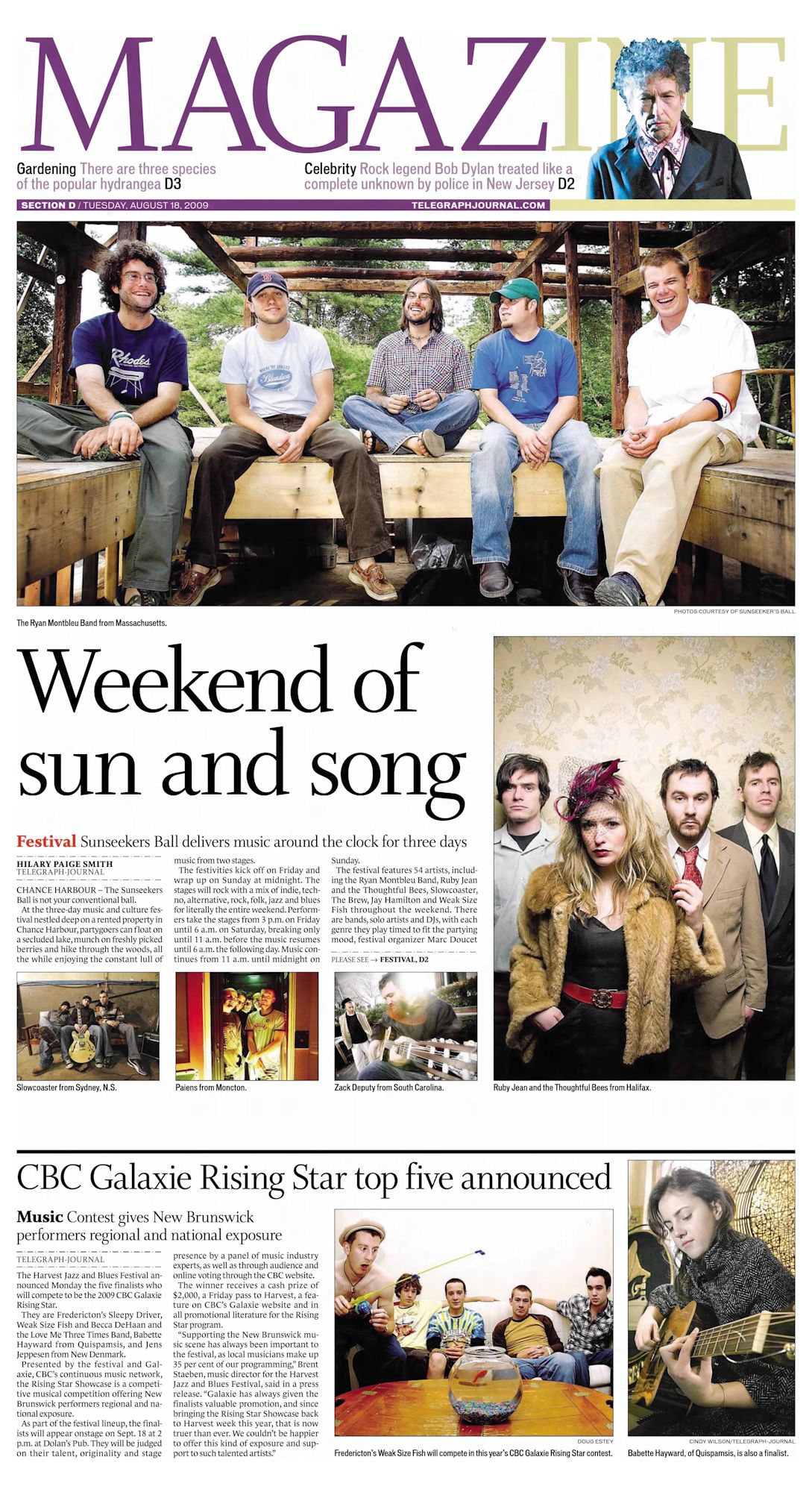 the sun Bob Dylan front cover