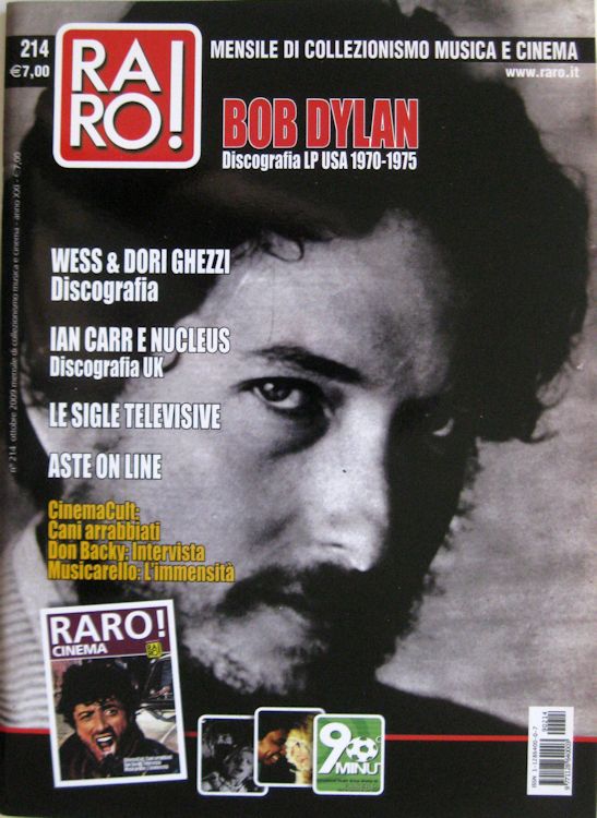 raro! #214 magazine Bob Dylan front cover