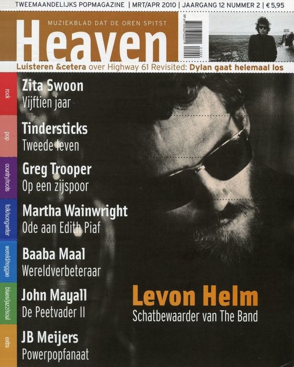 heaven magazine 2010 Bob Dylan front cover