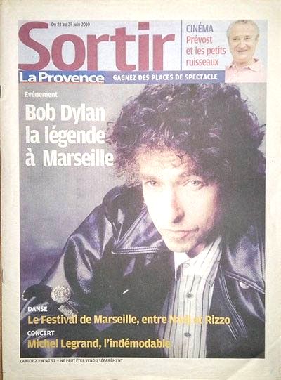 la provence sortir magazine 2010 Bob Dylan front cover