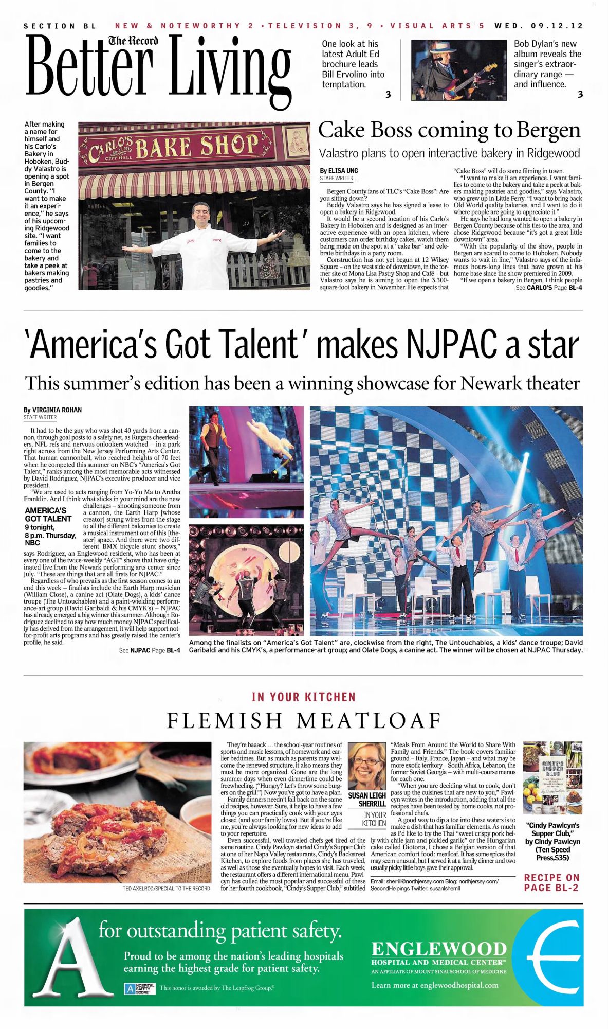 Record North Jersey Bob Dylan front cover