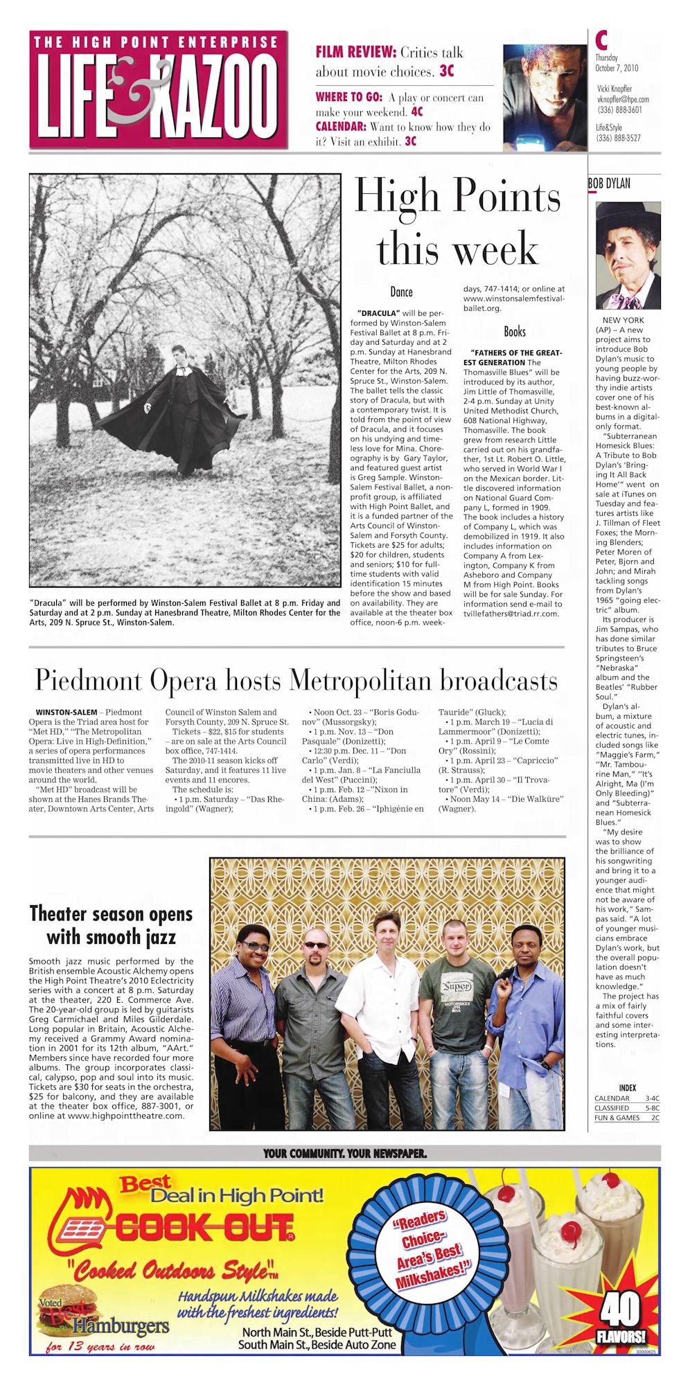 waterloo dedar falls courier Dylan front cover