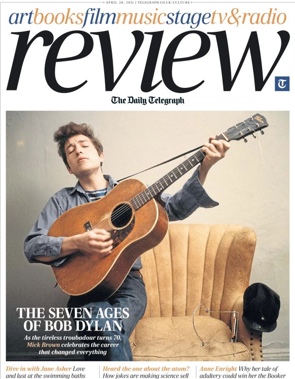 daily telegraph magazine 2011 Bob Dylan front cover