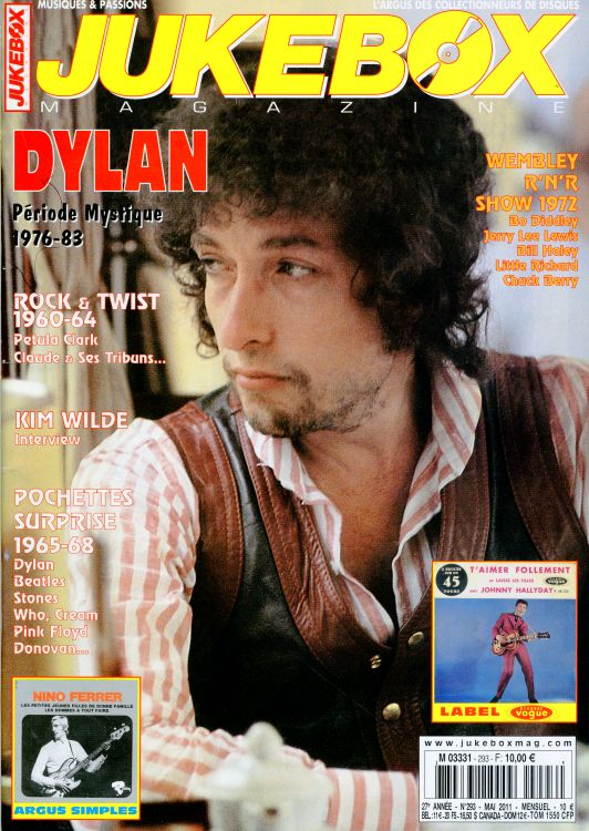 juke box magazine #293  Bob Dylan front cover