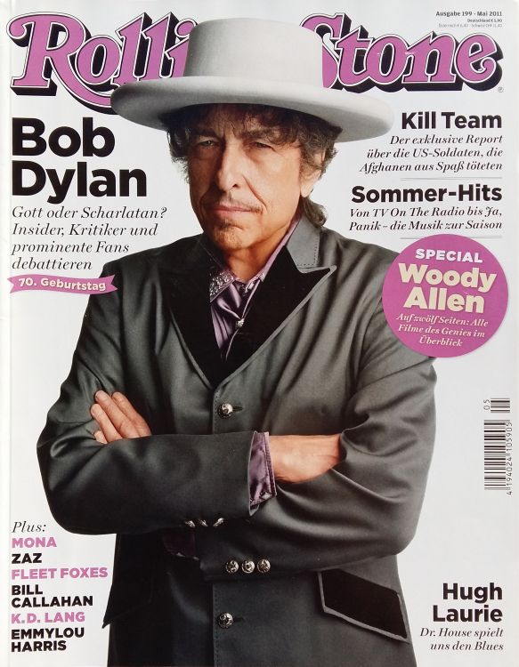 rolling stone magazine #199 germany Bob Dylan front cover