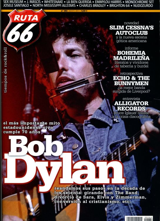 ruta 66 #282 magazine Bob Dylan front cover
