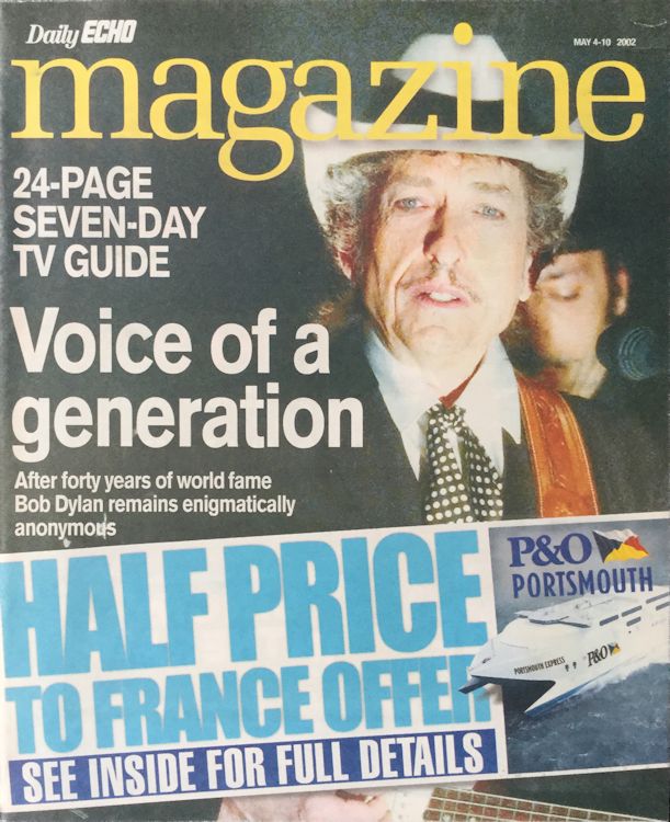 daily echo magazine Bob Dylan front cover