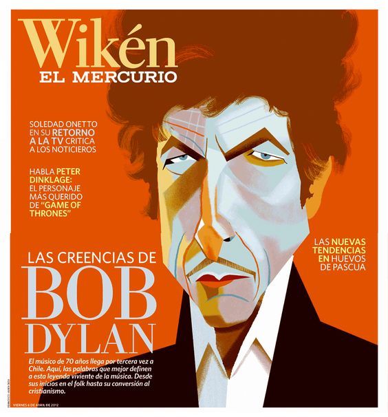 wiken el mercurio magazine Bob Dylan front cover