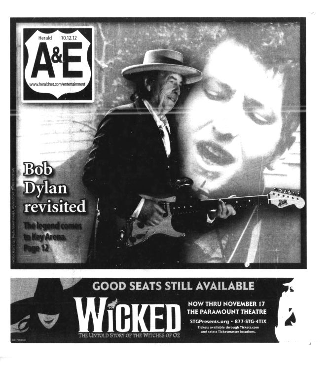 everett herald Bob Dylan front cover
