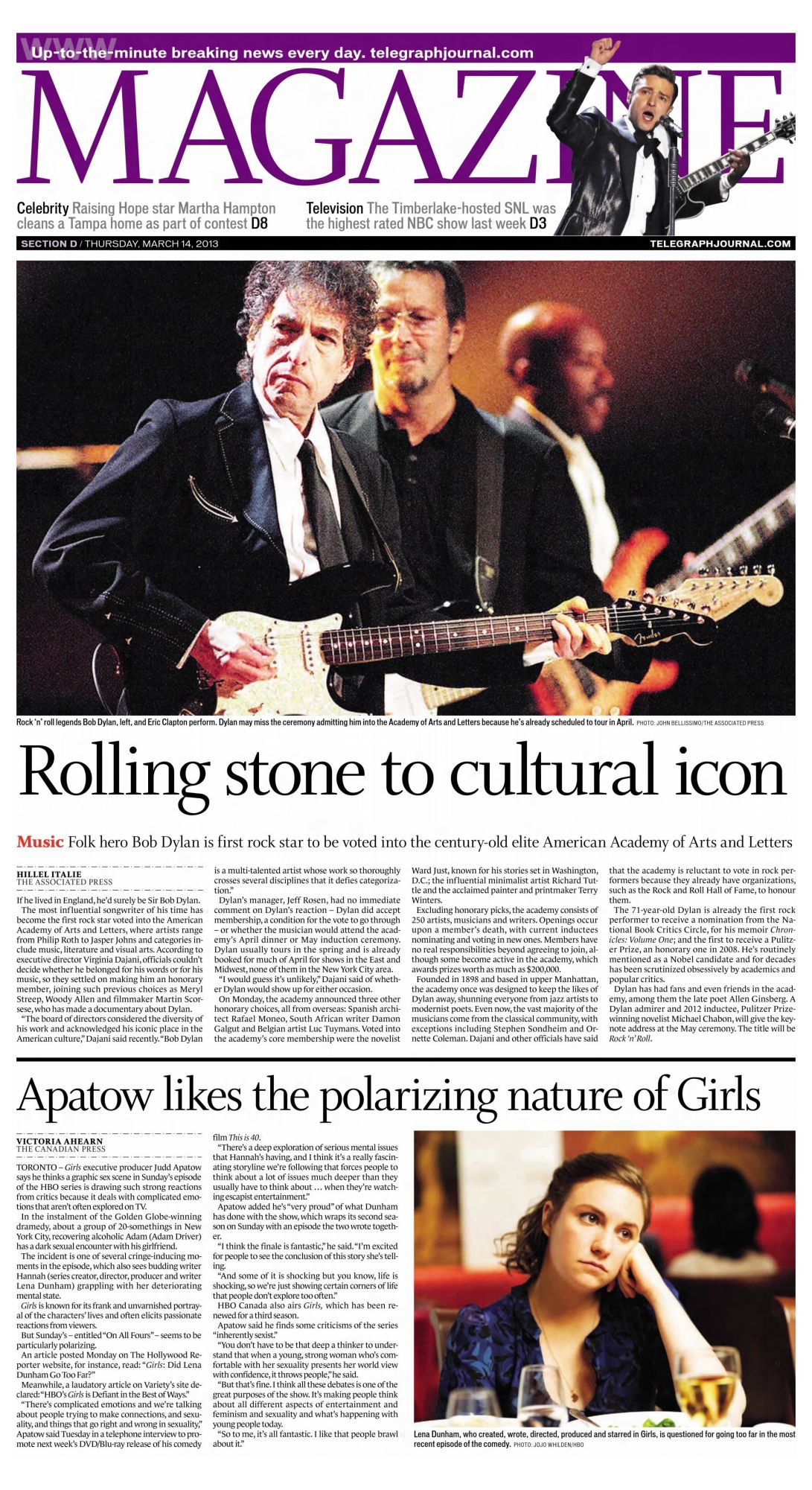 the sun Bob Dylan front cover