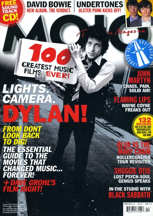 Mojo magazine Bob Dylan front cover May 2013