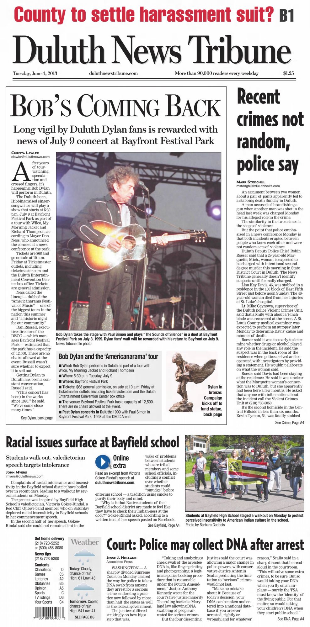 Duluth News Tribute