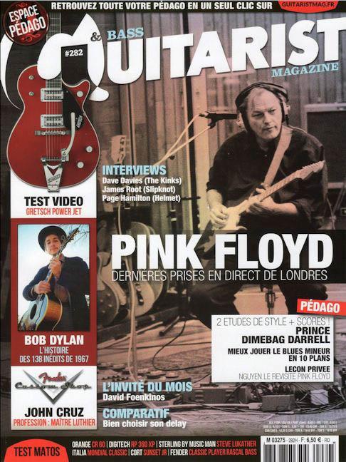 guitarist & bass magazine 2014 magazine Bob Dylan front cover