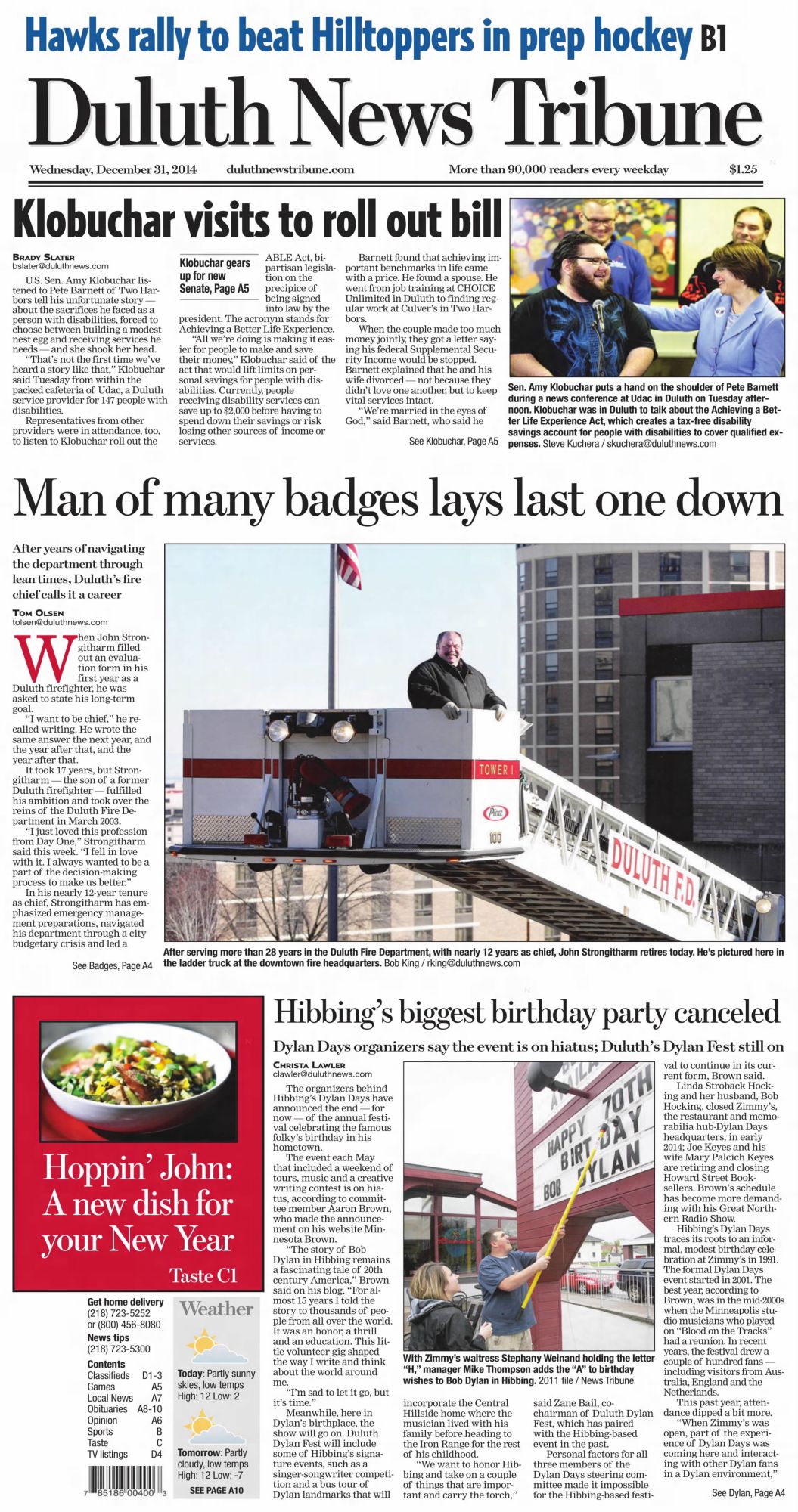 Duluth News Tribute