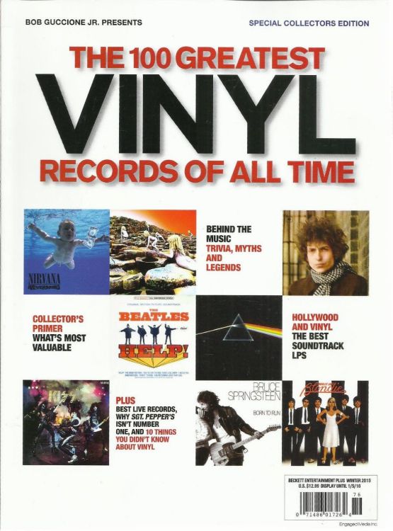 100 Greatest vinyl records magazine Bob Dylan front cover