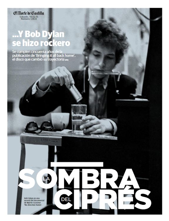El Norte de Castilla 14 February 2015 supplement Bob Dylan front cover