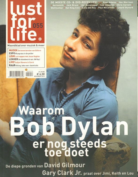 lust for life 2015 magazine Bob Dylan front cover