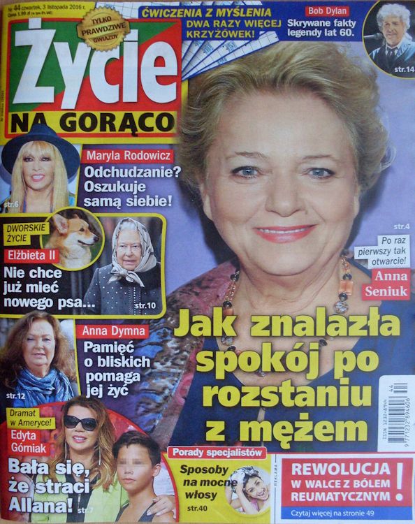 zycie polish magazine Bob Dylan front cover