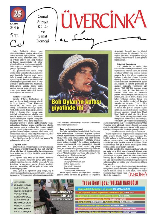 gençlik magazine Bob Dylan front cover