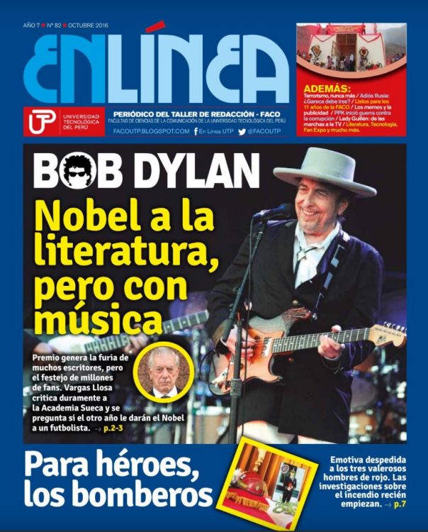 En Linea Bob Dylan front cover