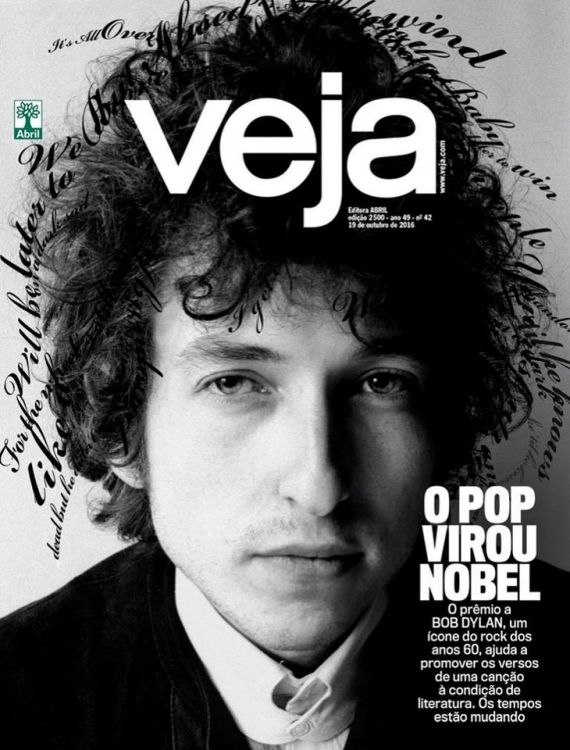 veja magazine Bob Dylan front cover
