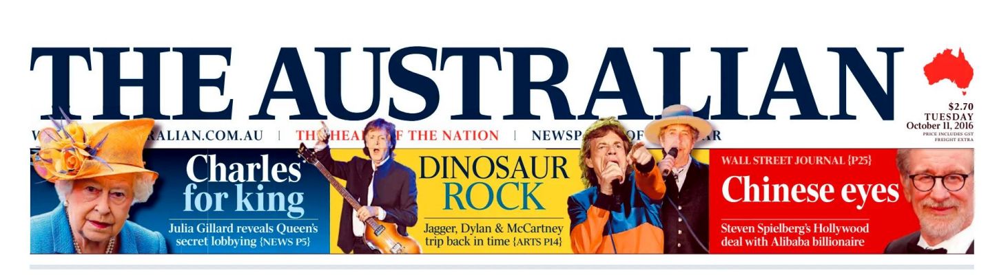 the australian Bob Dylan front cover