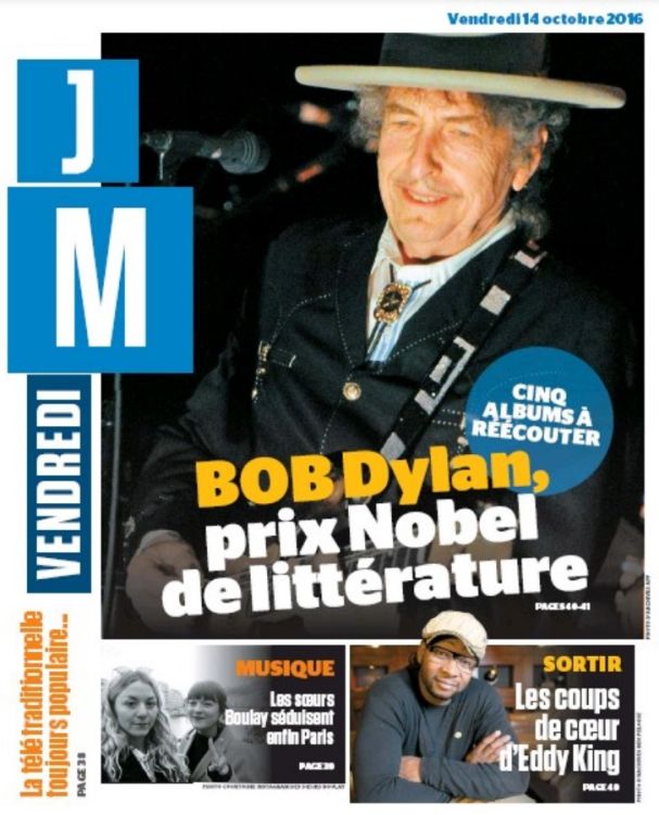 JM magazine Bob Dylan front cover