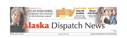 alaska dispach news magazine Bob Dylan front cover