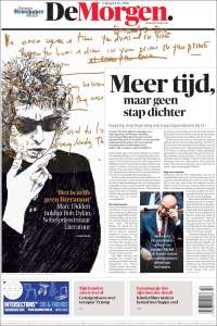 de morgen 2016 10 magazine Bob Dylan front cover