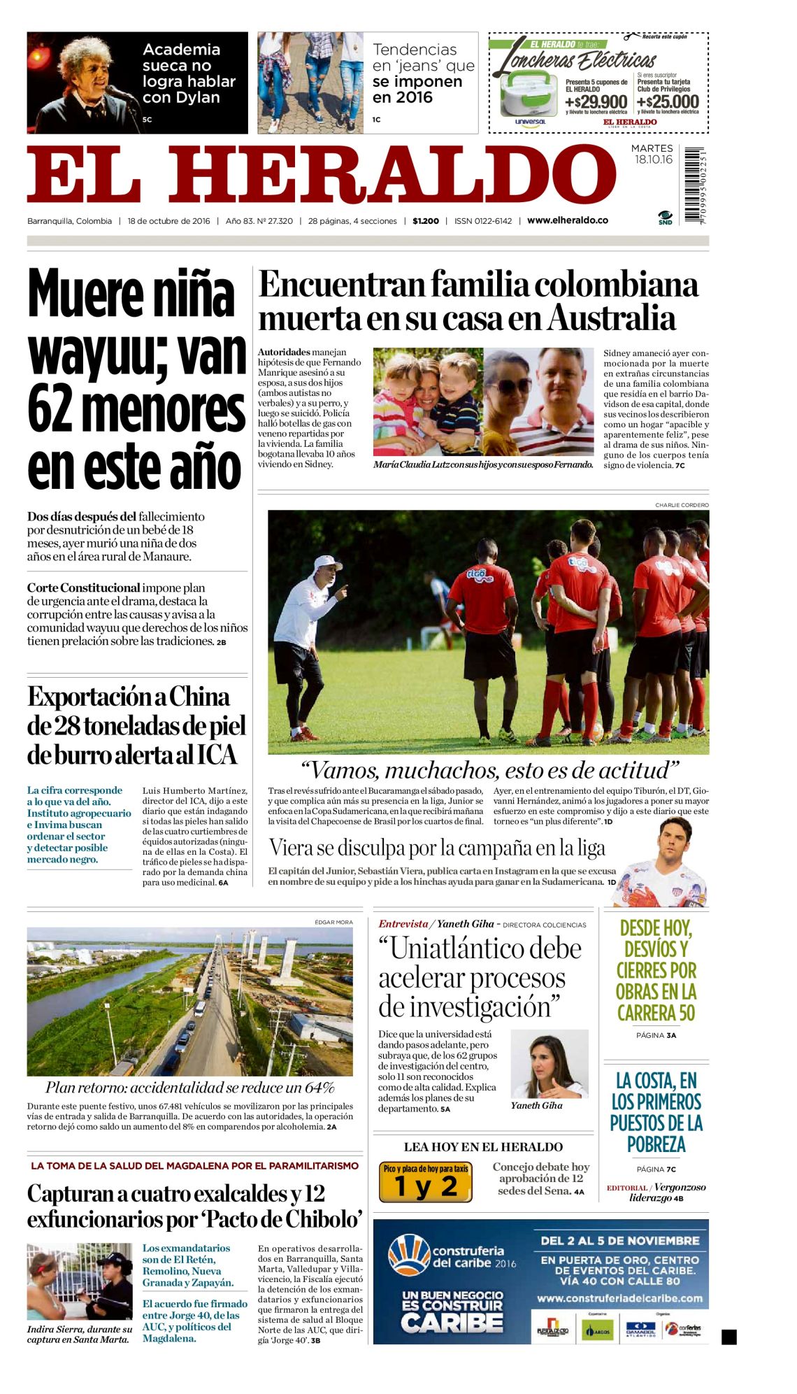 El Heraldo Colombia 18 10 2016