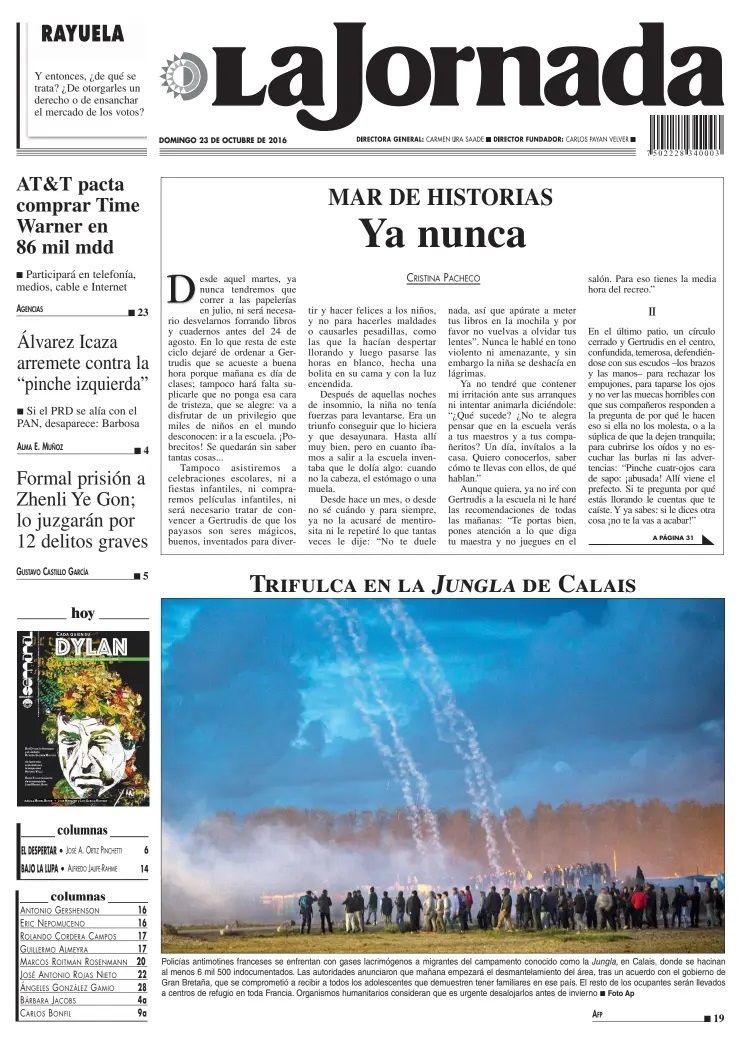 maspormas Bob Dylan front cover