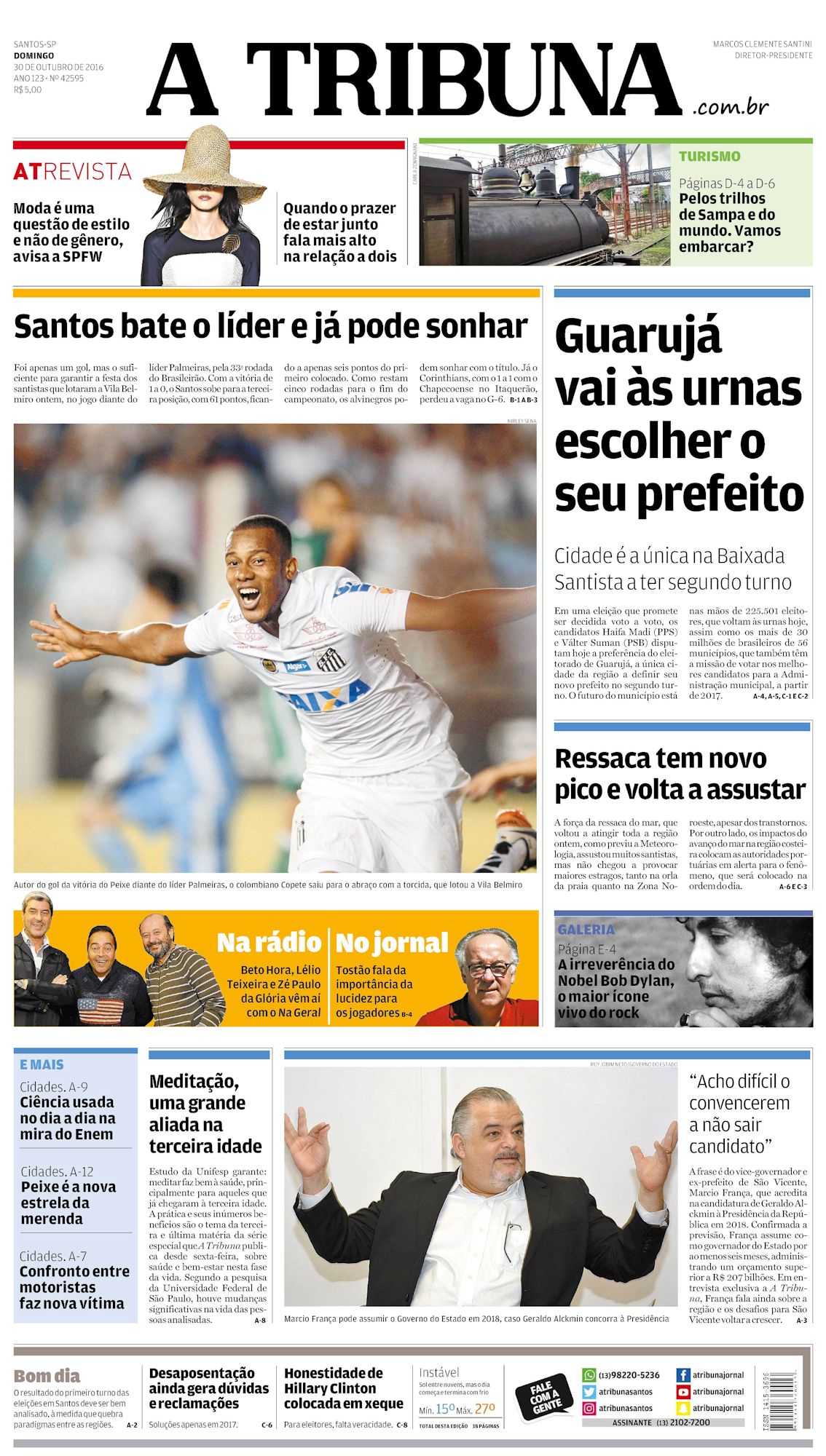 A Tribuna Bob Dylan front cover