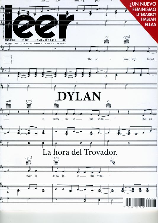 leer magazine Bob Dylan front cover
