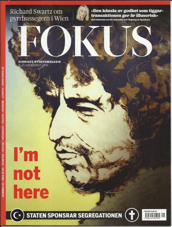 fokus sweden magazine Bob Dylan front cover