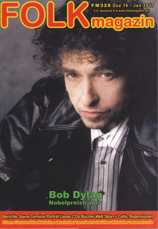 folk magazin Bob Dylan front cover