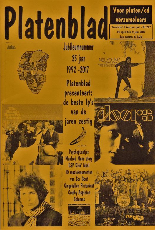 platenblad 2017 magazine Bob Dylan front cover
